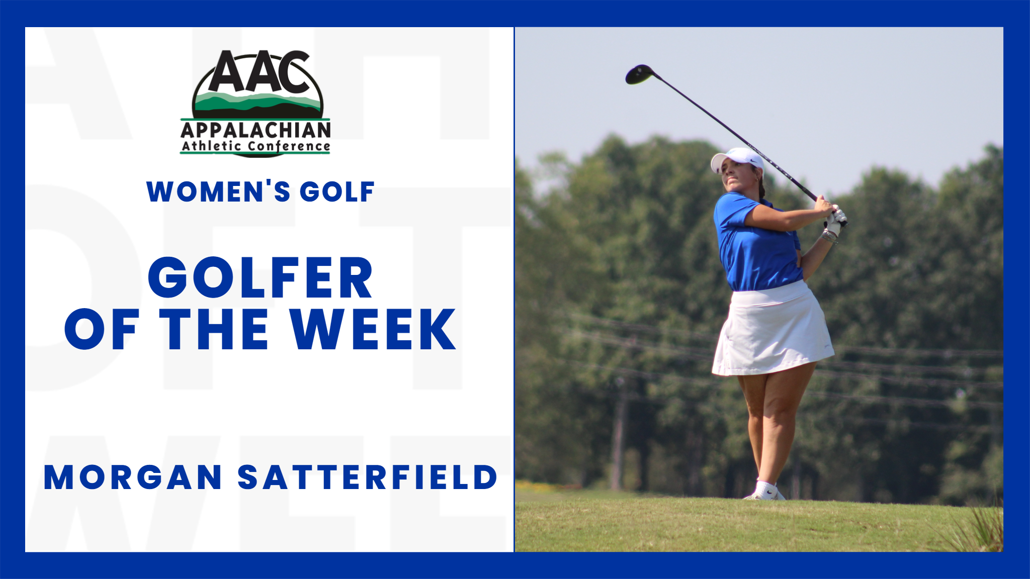 AAC Names Satterfield Women's Golfer of the Week