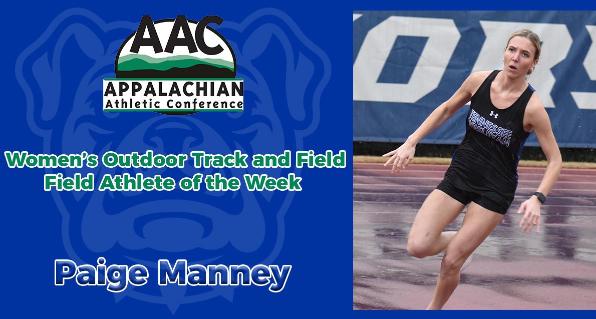 Manney Named AAC Outdoor Field Athlete of the Week